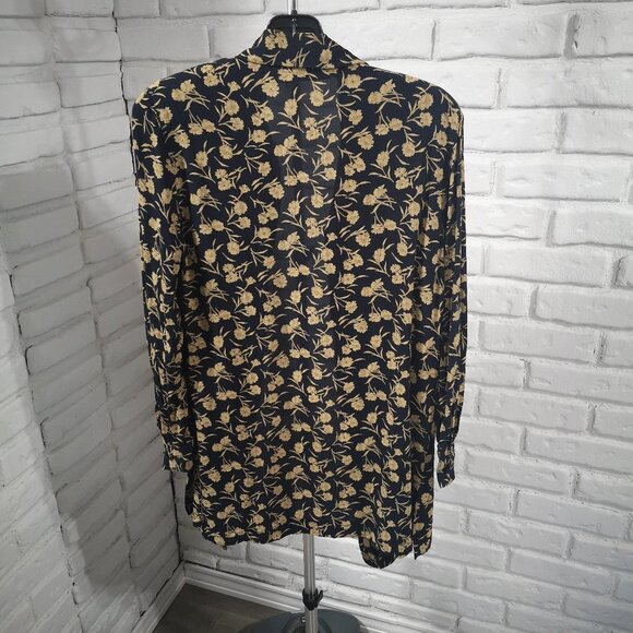 Liz Claiborne Collection Ladies Size 10 Button Closure Tunic Length Blouse - Picture 2 of 10